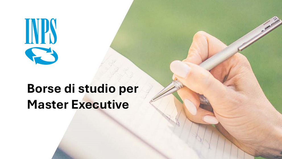 Borse di studio, aperto il bando INPS per i Master executive ALTIS